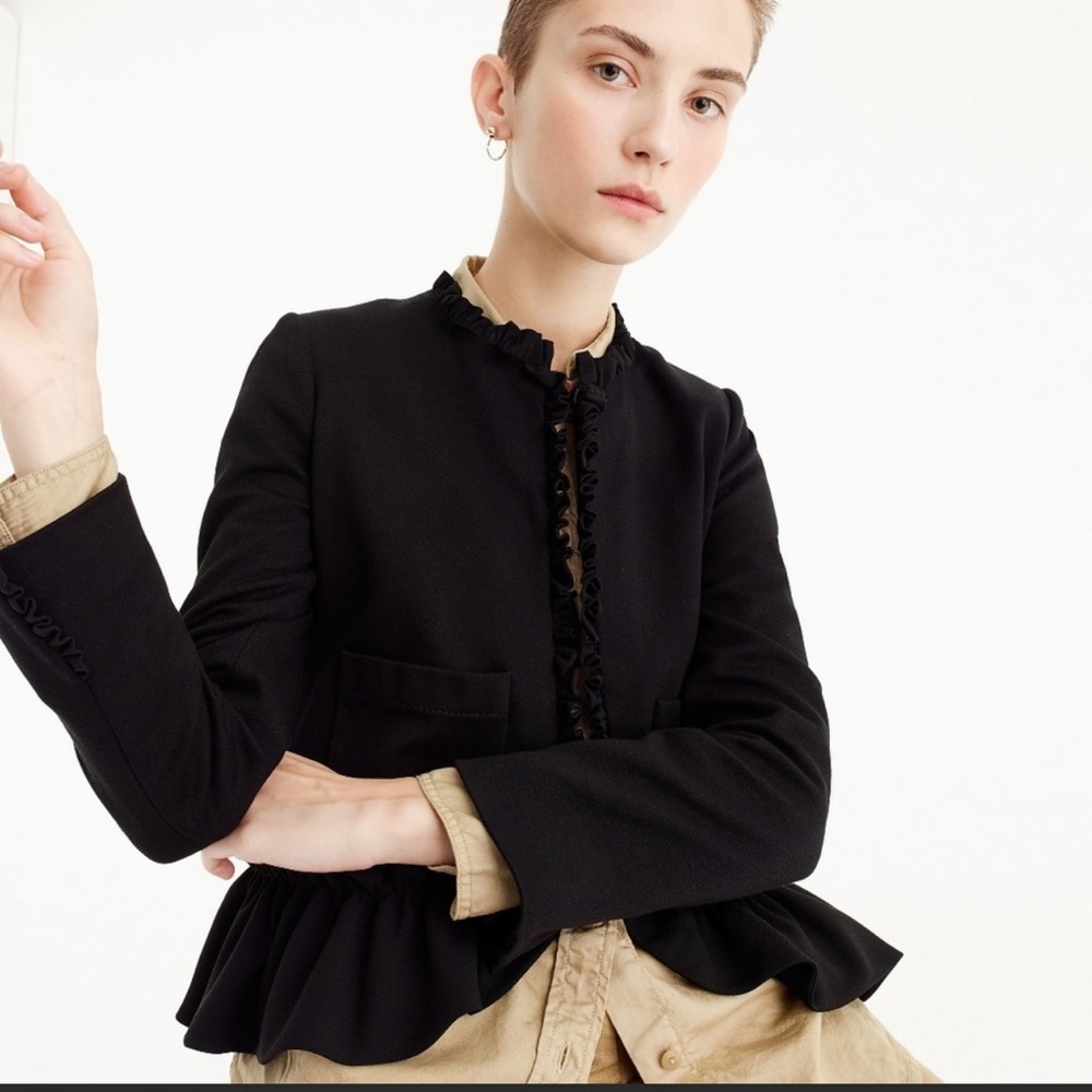 J. Crew Ruffle Trim Blazer 16